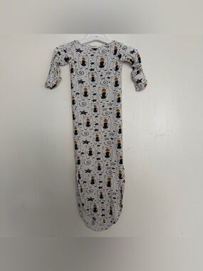 Milkmaid Goods Baby Girls’ Knotted Gown Bears & Stars Size 0-3M